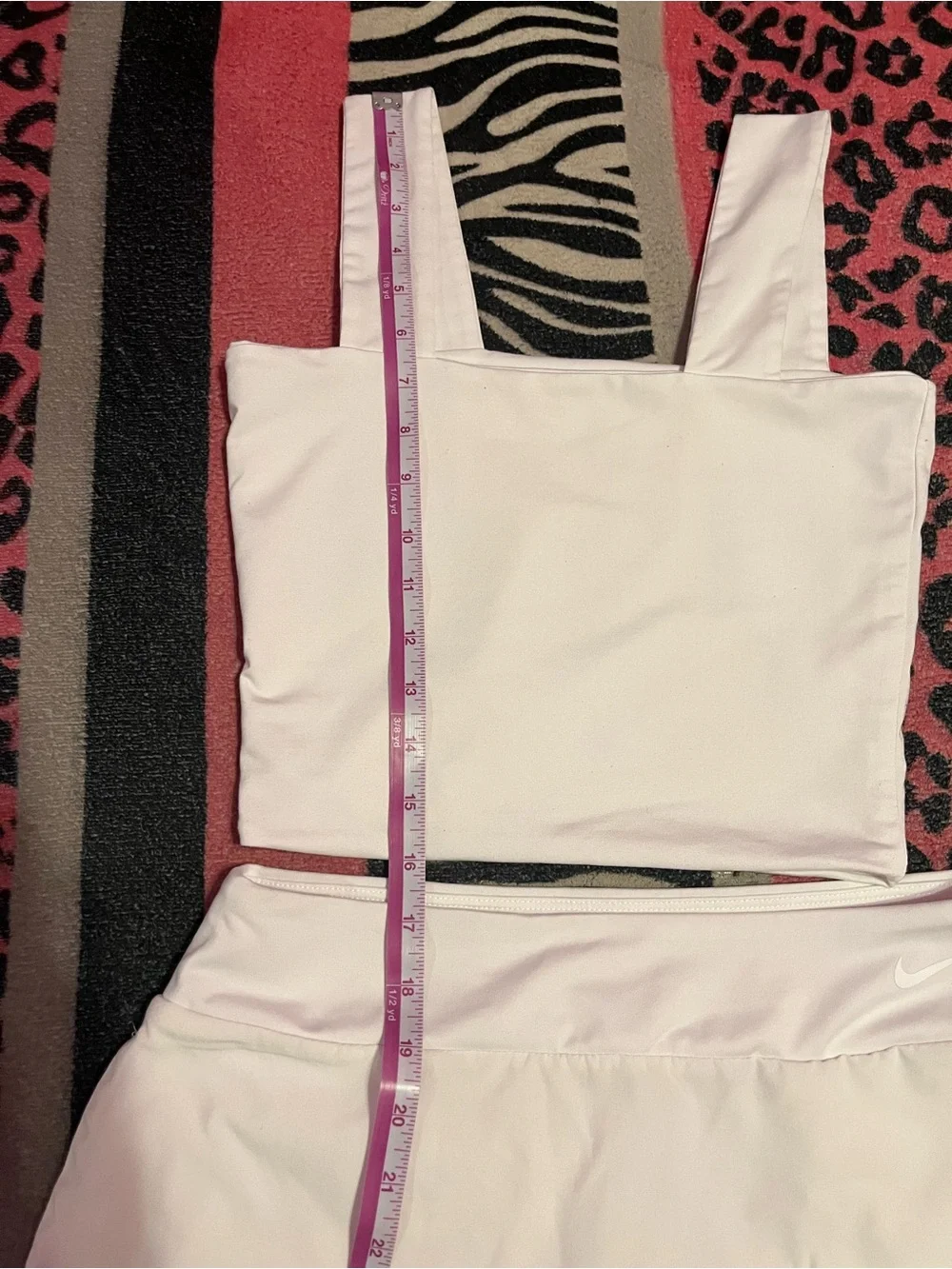 Nike white DRI-FIT skirt set